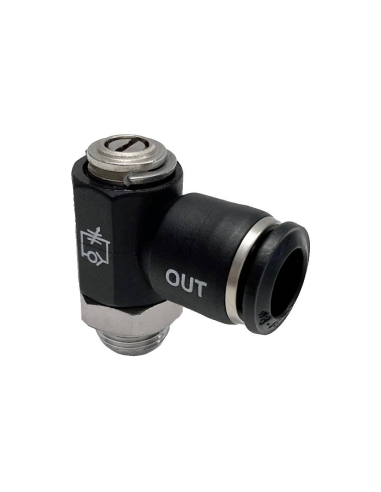 Adjustable Regulator with adjustment screw 1/8 tube diameter 4 for cylinder - Aignep
