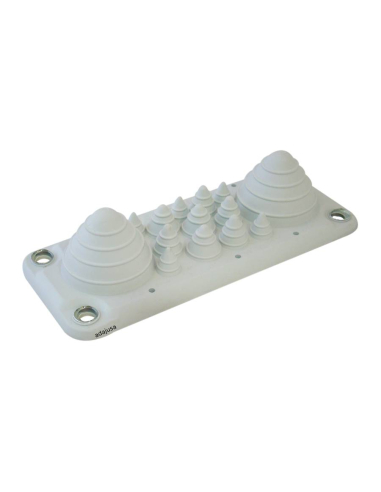 Cable gland plate with 14 entries 222x92mm for TFE Series electrical cabinets