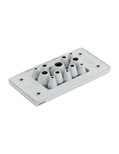 Cable gland plate with 12 entries 107x56mm for TFE Series electrical cabinets