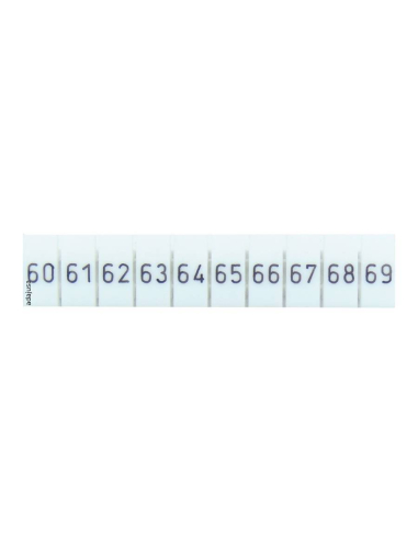 Strip of 10 markers for terminals 60-69 TSKA Series