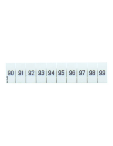 Tira de 10 marcadores para terminais 90-99 Série TSKA