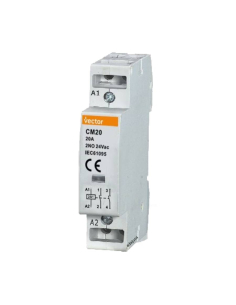 Contator modular 2 polos monofásico 20A 24V VMC | ADAJUSA | preço