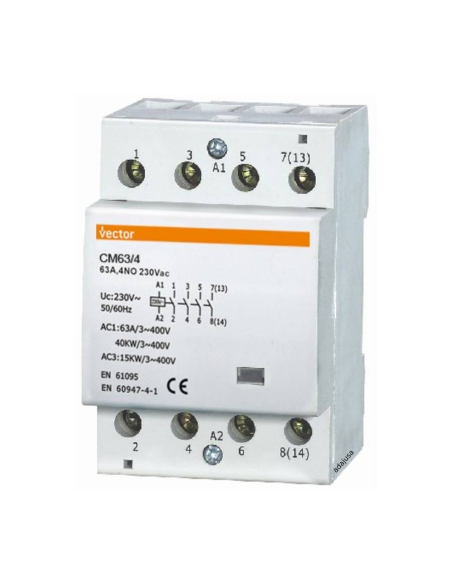 Modular Contactor 4 Poles 63A 24V VMC | ADAJUSA | price
