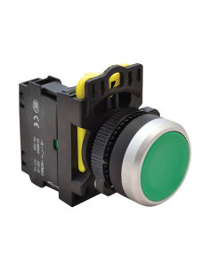 Botão elétrico verde 22mm em plástico NYG3-G | ADAJUSA | preço