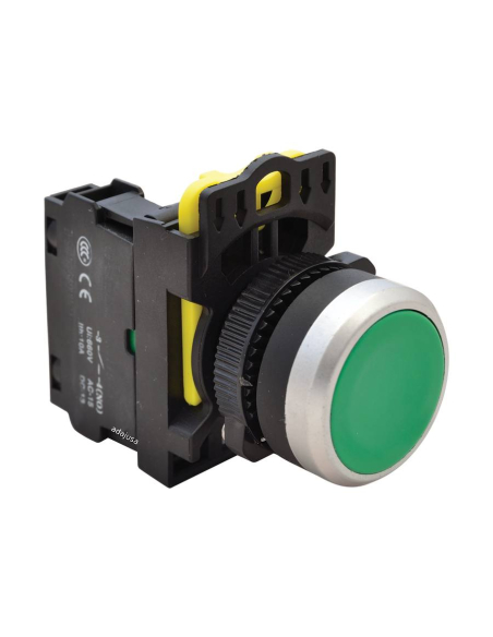 Botão elétrico verde 22mm em plástico NYG3-G | ADAJUSA | preço
