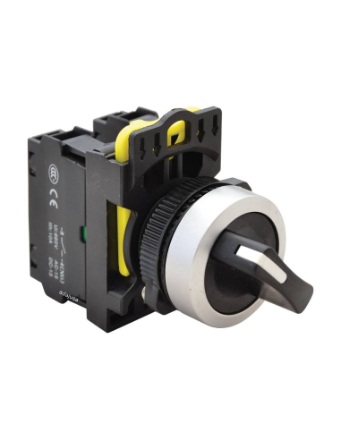2-position selector with open (NO) and closed (NC) contact return - NY Series