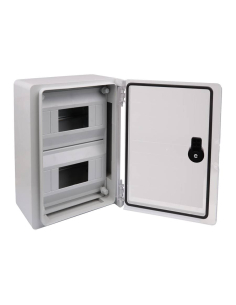 Armário elétrico em ABS 600x500x220 porta transparente e chassi frontal IP65 TME605022MT | ADAJUSA | preço 2