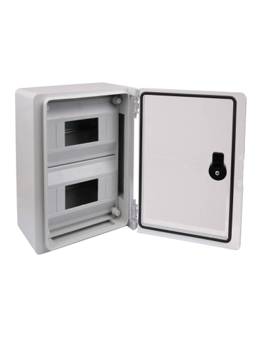 Armário elétrico em ABS 700x500x245 porta transparente e chassi frontal IP65 TME705025MT | ADAJUSA | preço