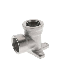 Cotovelo metálico 1/2 fêmea 90º com fixação - Aignep | ADAJUSA