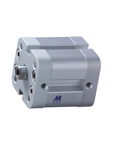 Cilindro pneumático compacto 25x50mm haste de dupla ação INOX ISO 21287 - Mindman