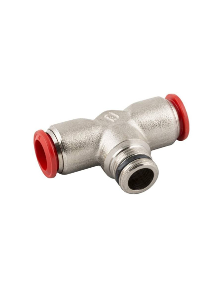 Automatic T fitting with 3/8 conical central thread tube 10 Series 50000 - Aignep | ADAJUSA