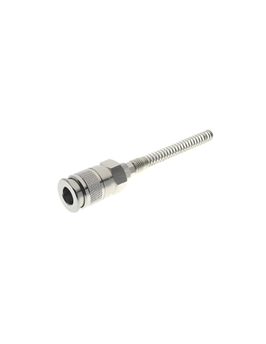 Tube quick coupling with spring 10/6.5 universal series - Aignep
