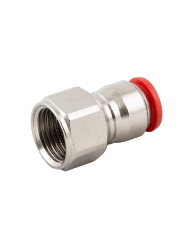 Conexão rosca fêmea reta 1/4 - tubo 6mm Série 50000 - Aignep