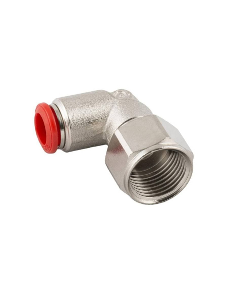 Female cylindrical adjustable elbow fitting 1/4 tube 4mm Series 50000 - Aignep | ADAJUSA