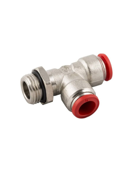 Adjustable T fitting with lateral thread 1/2 tube 8 Series 50000 - Aignep | ADAJUSA