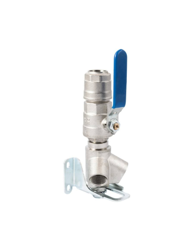 Distribuidor com 2 saídas inclinadas com válvula de entrada de tubo 25mm - Aignep