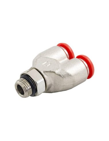 Conexão intermediária em Y tubo 1/8 diâmetro 4mm Série 50000 - Aignep