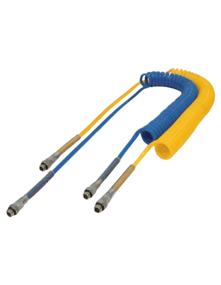 PU98 polyurethane spiral tube 5.5x8 5 meters straight terminal with Aignep fitting | ADAJUSA | price