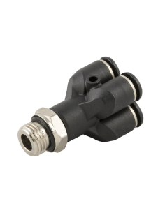 Double Y fitting inlet 1/8 and outlet diameter 4mm Series 55000 - Aignep| ADAJUSA