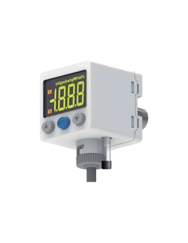 Digital pressure switch 2 PNP outputs + analog output Aignep PR02P02P2 - Aignep