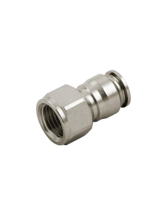 Straight female fitting 1/8 tube 4mm INOX Series 60000 - Aignep | ADAJUSA
