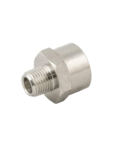 Extensão 3/8 cônica macho para 1/2 fêmea INOX Série 62000 - Aignep
