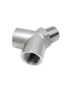 Y branch fitting at 90º central male 1/2 INOX Series 62000 - Aignep | ADAJUSA