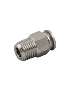 Encaixe reto automático 1/2 tubo 12mm INOX Série 60000 - Aignep | ADAJUSA