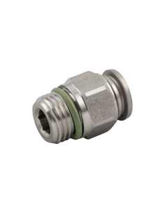 Conexão macho reta 1/4 tubo 6mm INOX Série 60000 - Aignep | ADAJUSA