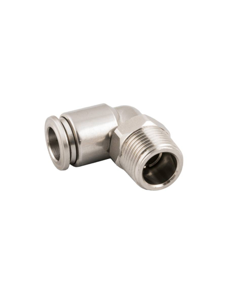 Conical male adjustable elbow fitting 1/4 tube 8mm INOX Series 60000 - Aignep | ADAJUSA