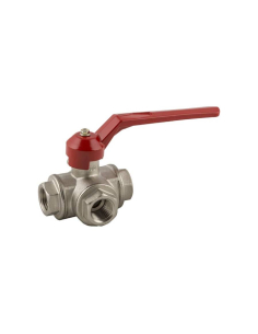 GHILUX type T 3- way 1/4 female shut-off valve - Aignep | ADAJUSA | price