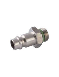 Adaptador para tomada rápida macho curta 1/4 perfil europeu INOX - Aignep | ADAJUSA