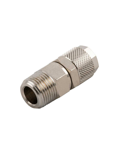 Conical male adjustable straight fitting 1/4 tube 10/8 Series 1000 - Aignep | ADAJUSA