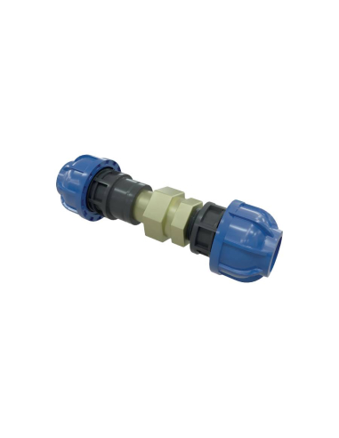 Straight fitting with connection 3 pieces 1 1/4 diameter 32mm - Sicomat