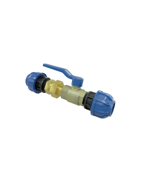 1" ball valve with straight fitting 3 pieces 25mm tube Sicomat | ADAJUSA | price