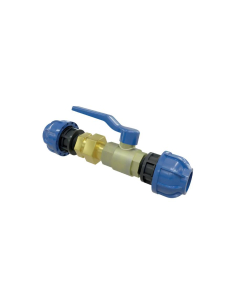 Ball valve 1 1/4 with straight fitting 3 pieces 32mm tube Sicomat | ADAJUSA | price