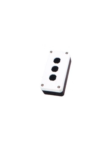 Button box 3 elements diameter 22 plastic