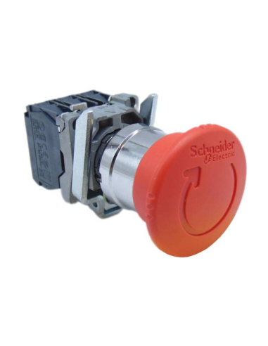 Botão de paragem de emergência diâmetro 40 2NC + 1NO (pulsar-voltar) Harmony XB4 - SCHNEIDER