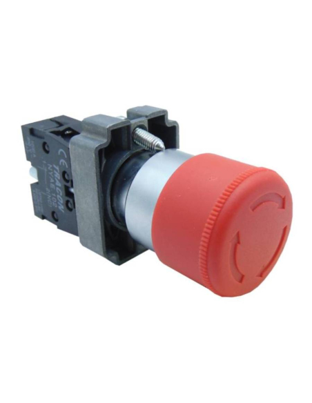Botão de parada cogumelo diâmetro 30 metal XB2 | ADAJUSA | preço