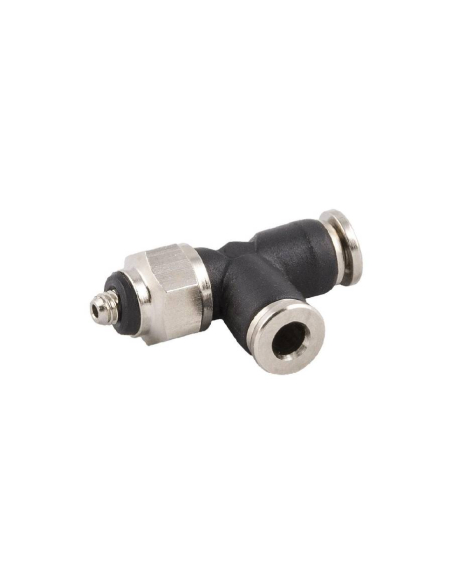 Adjustable T fitting with M5 side thread 2mm tube Series 56000 MINI - Aignep | ADAJUSA