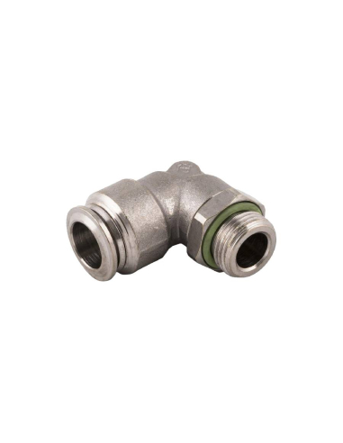 Cotovelo macho cilíndrico ajustável M5 tubo de 4mm para uso alimentar Série 70000 FOOD GRADE - Aignep