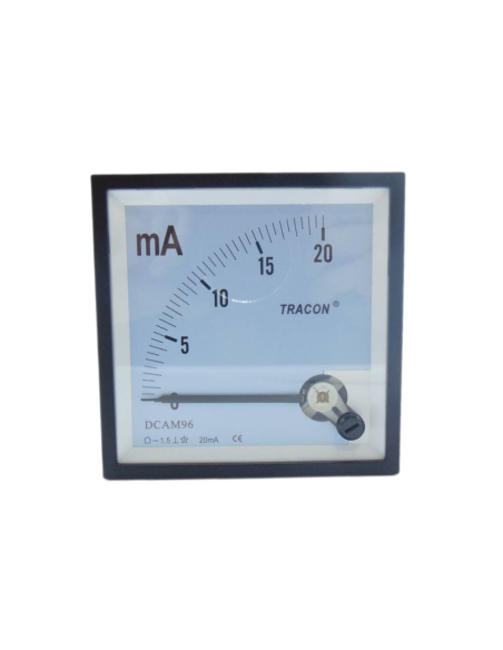 Amperímetro medição direta 20 mA 96x96mm instrumento de bobina móvel | ADAJUSA | preço