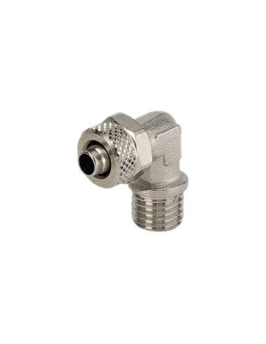 Encaixe de cotovelo macho M12X1.5 para tubo série 6/4 C - Metal Work