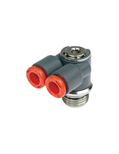 Y side fitting 1/8 tube diameter 4mm technopolymer - Metal Work | ADAJUSA