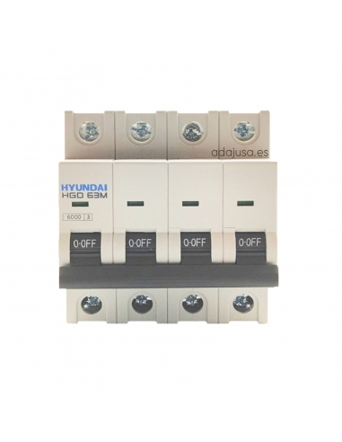 Magnetotérmico 4 polos 6A (4x6A) - Hyundai Electric