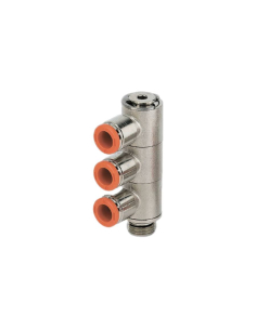 3-body swivel fitting 1/8 tube diameter 4mm - Metal Work | ADAJUSA