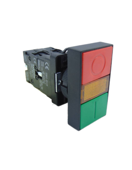 Botão de descarga elétrica de parada dupla de plástico luminoso ADAJUSA