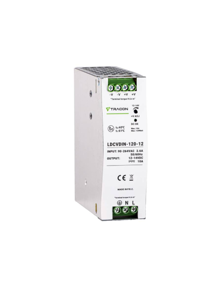 Fonte de alimentação em trilho DIN 24 Vdc 5A 120W LDCVDIN-120-24 ADAJUSA | preço