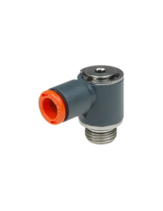 Conexão giratória tubo 1/4 diâmetro 6mm tecnopolímero - Metal Work | ADAJUSA