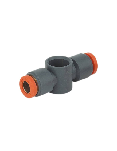Double ring 1/4 tube diameter 6mm technopolymer - Metal Work